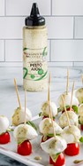 Pesto Aioli Caprese Toothpicks
