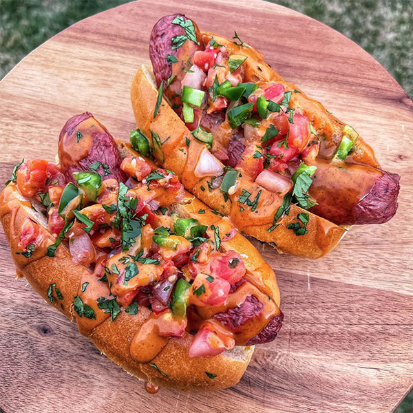 Mexican Wagyu Beef Dogs with Spicy Chipotle