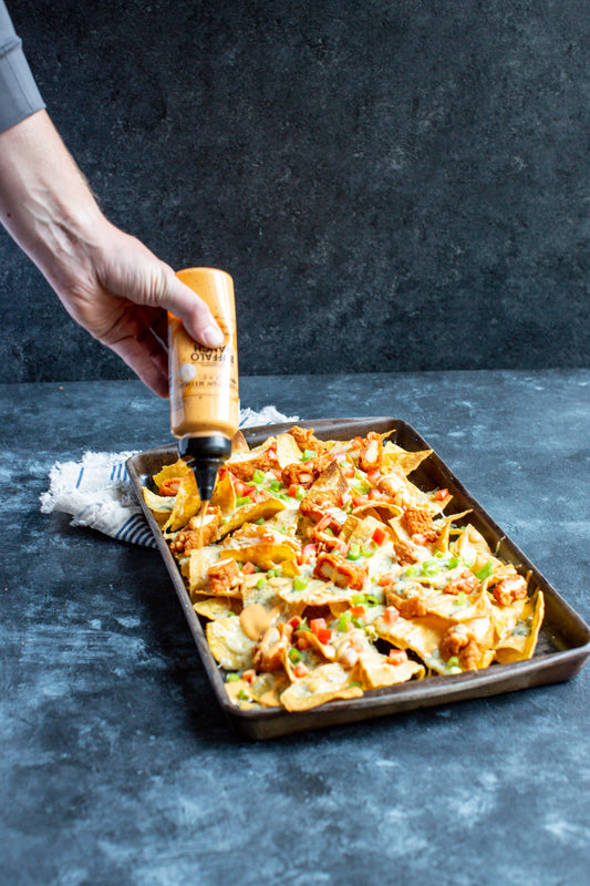 Buffalo Chicken Finger Nachos