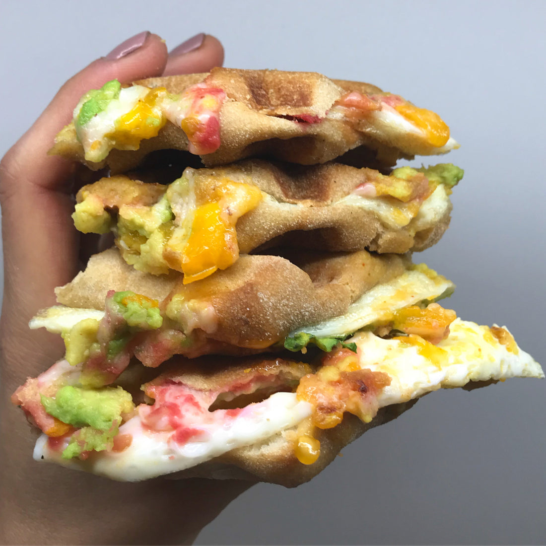 Anything Goes Waffle Breakfast Sandwich