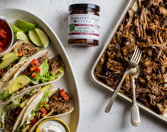 Jalapeno Hatch Chile Pork Tacos