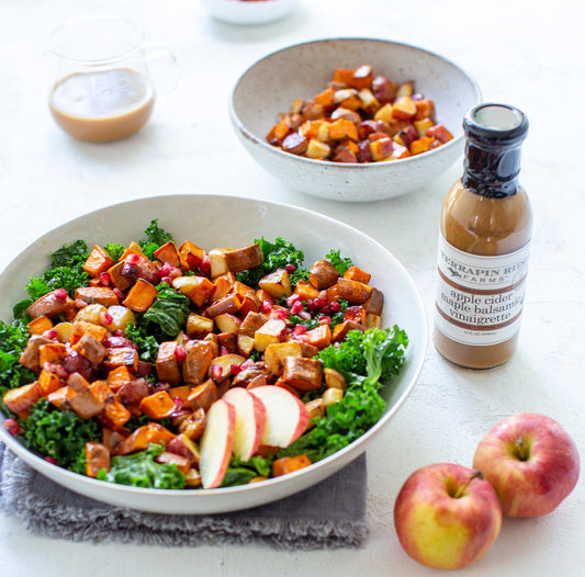 Autumn Vegetable with Apple Cider Maple Balsamic Vinaigrette