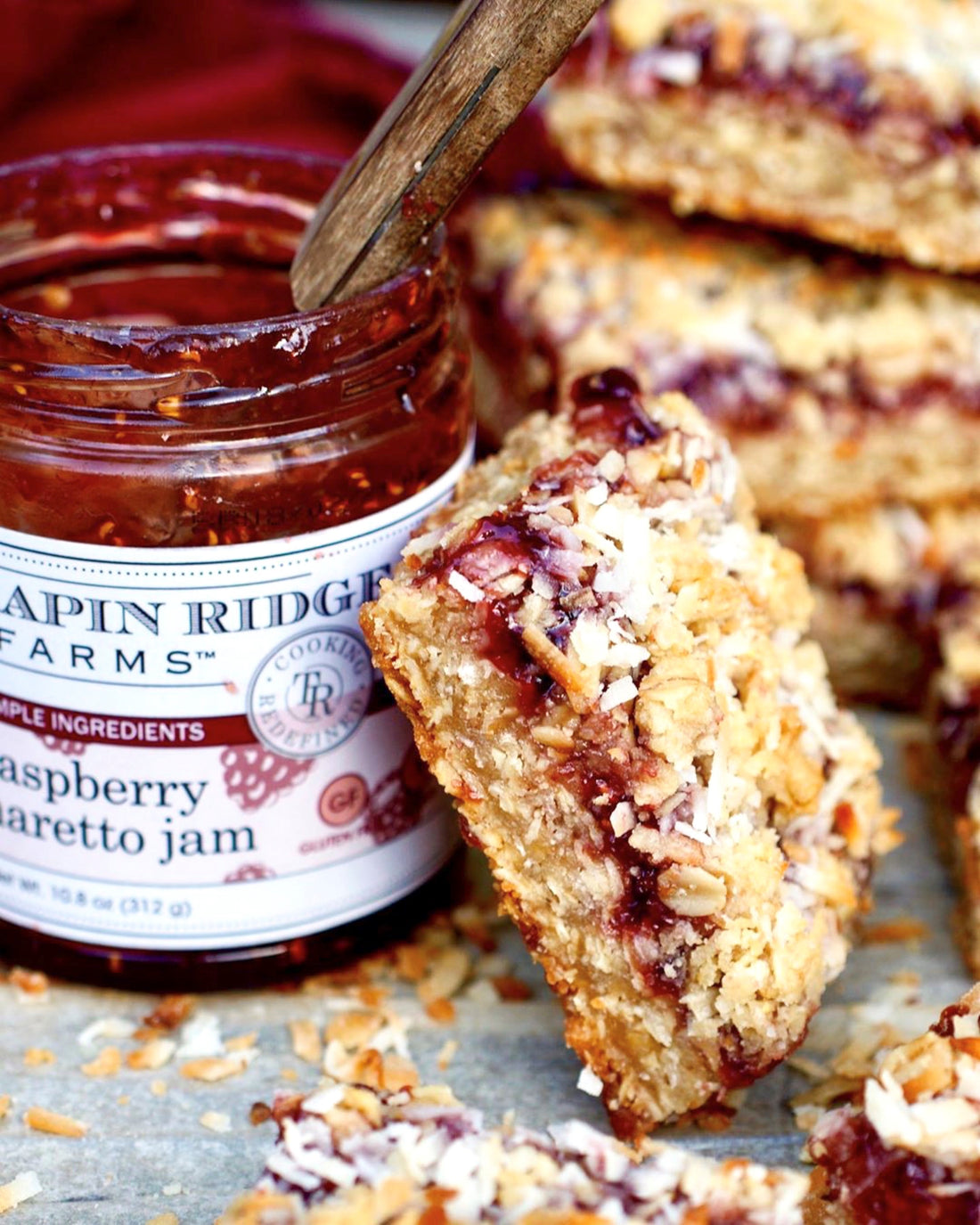 Raspberry Oatmeal Coconut Bars