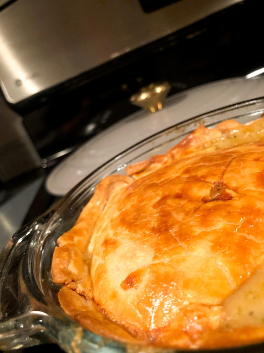 Chicken Pancetta Pesto Pot Pie