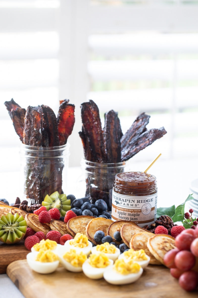 Apple Maple Candied Bacon strips