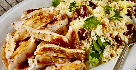 Apricot Ginger Teriyaki Chicken Couscous