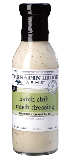 Air Fried Salmon with Hatch Chile Ranch Dressing