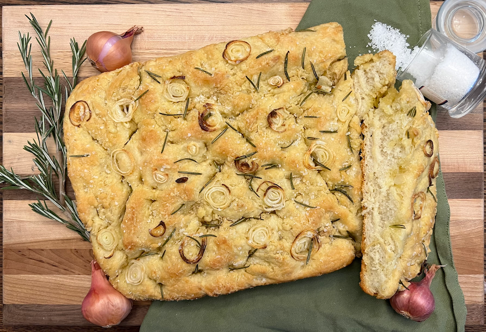 Rosemary and Shallot Focaccia