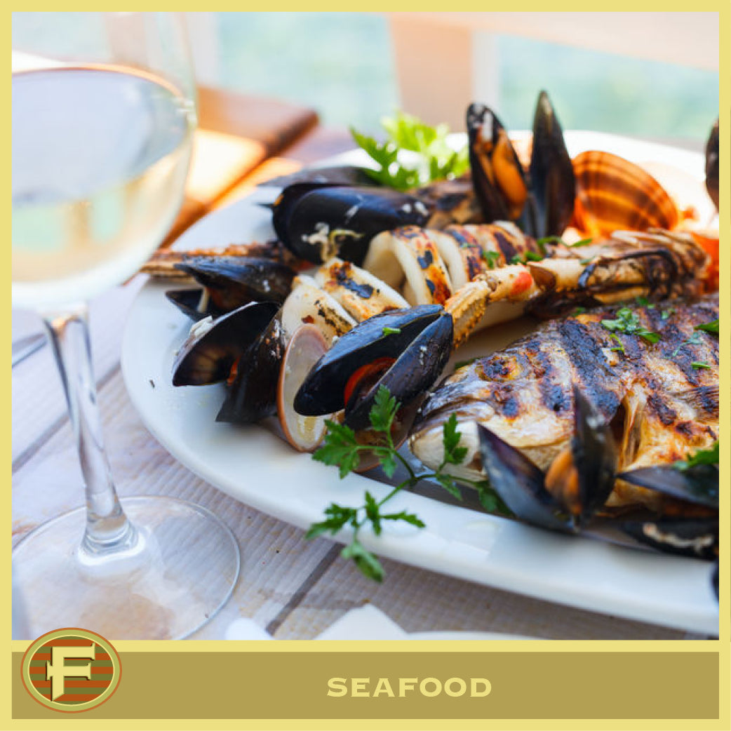 Cynthia's Blackened Tuna Steak with fruit & Balsamic sauce
