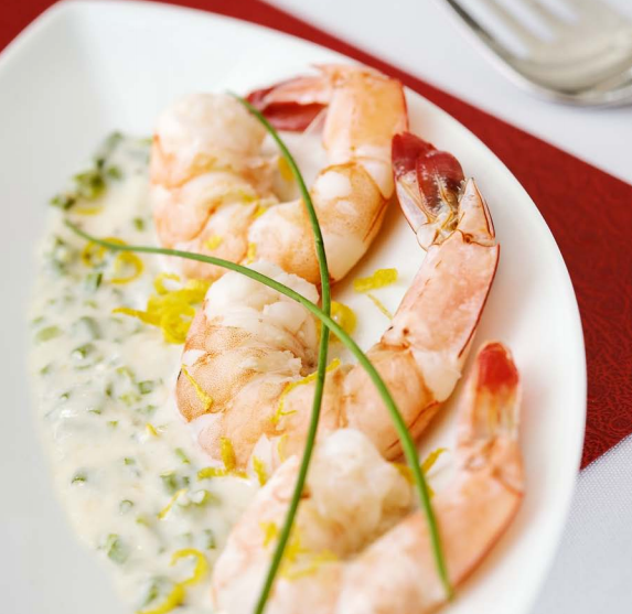 Poached Shrimp with Lemon-Horseradish Dipping Sauce