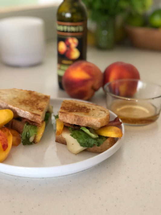 Peach and Fontina Panini